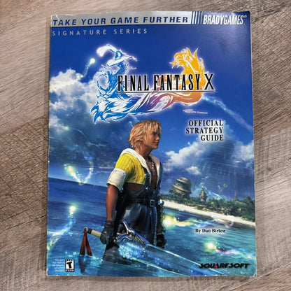Final Fantasy X Official Strategy Guide Brady Games No Poster Signature Series