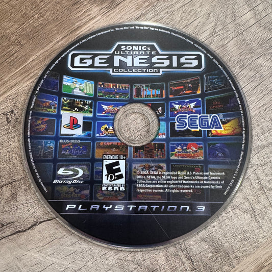 Sonic's Ultimate Genesis Collection (Sony Playstation 3, PS3)
