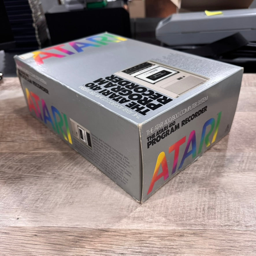 Atari 410 Program Cassette Recorder In Box (No Manual) All Untested / VERY CLEAN