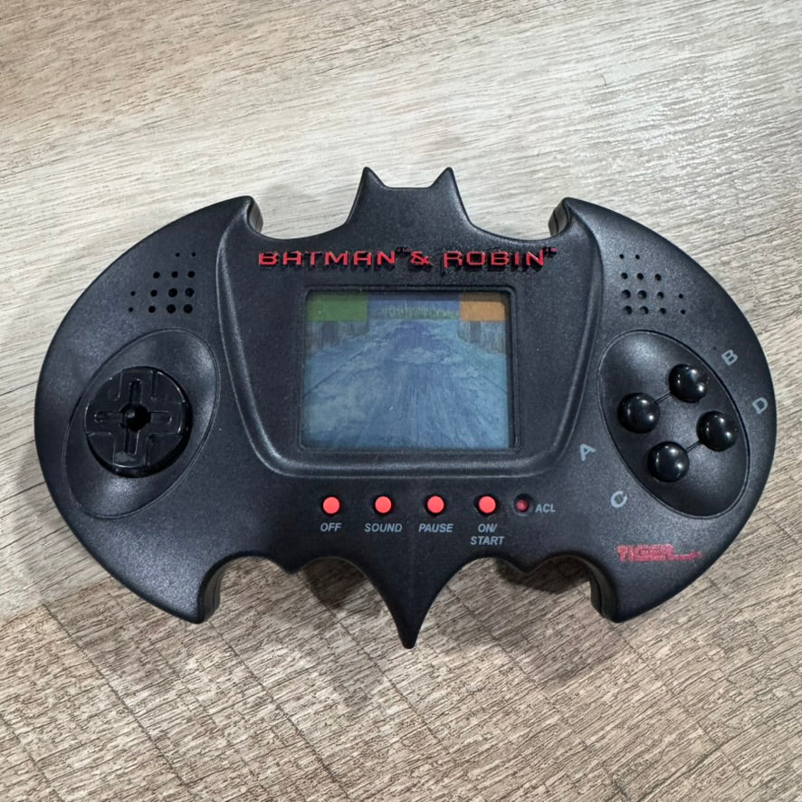 Batman & Robin (Tiger Handheld Electronic Video Game 1997) W/ Figure VERY CLEAN!
