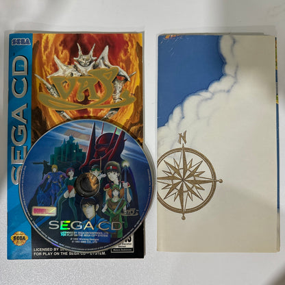 Vay (Sega CD, 1993) CIB W/ CLEAN Map, Manual & Disc! 🗺️ Great Condition!🔥