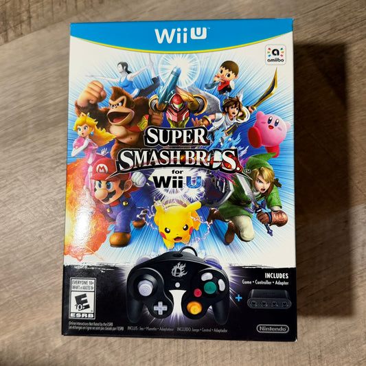 Super Smash Bros. for Wii U + Controller + Adapter Bundle (Nintendo Wii U)