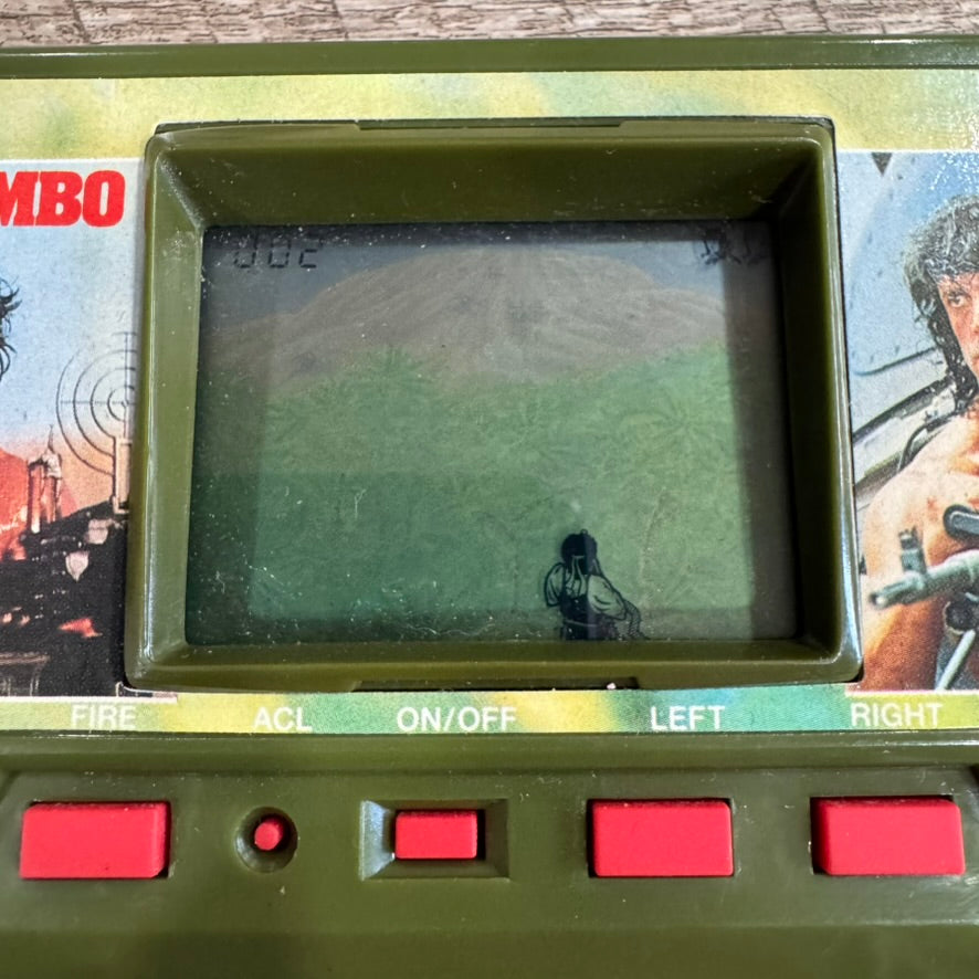 Rambo Handheld Electronic Video Game (Akklaim, 1988) Clean, Tested & Working!