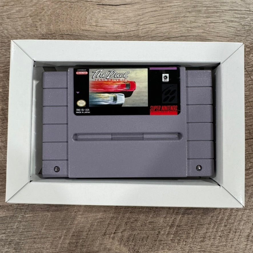 The Duel Test Drive II (Super Nintendo, SNES 1992) Accolade RARE Game & Box!