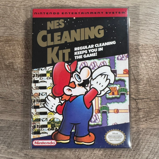 NES Cleaning Kit [Mario version] (Nintendo, NES 1991) BRAND NEW W/ Minty Seal!