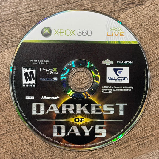 Darkest of Days (Microsoft Xbox 360)