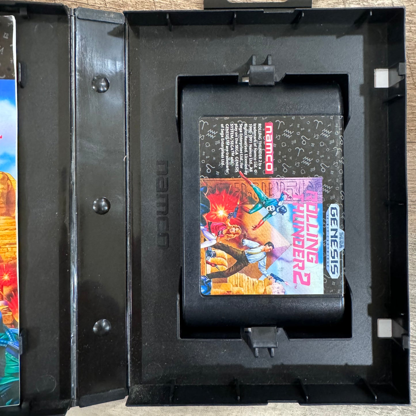 Rolling Thunder 2 (Sega Genesis, 1991) CIB W/ Hangtab, Manual, Cart & Case!
