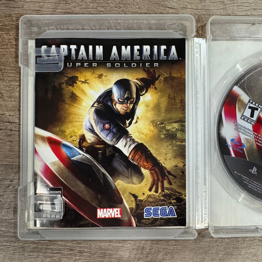 Captain America: Super Soldier (Sony PlayStation 3, 2011) CIB W/Manual CLEAN!