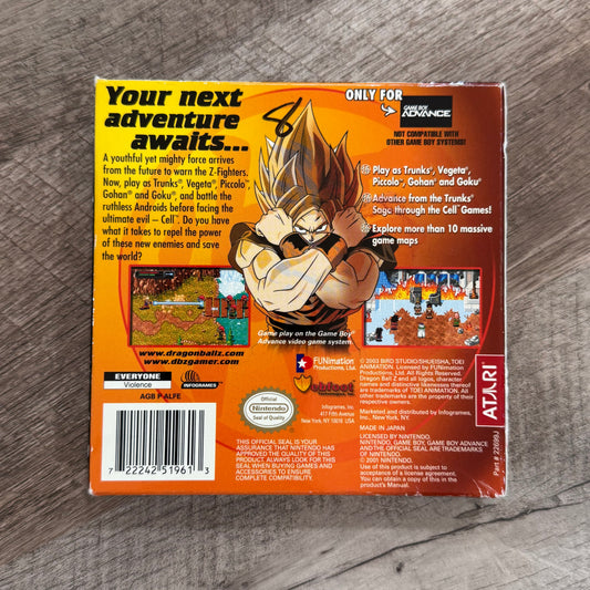 Dragon Ball Z: The Legacy of Goku II (Nintendo GameBoy Advance, GBA)