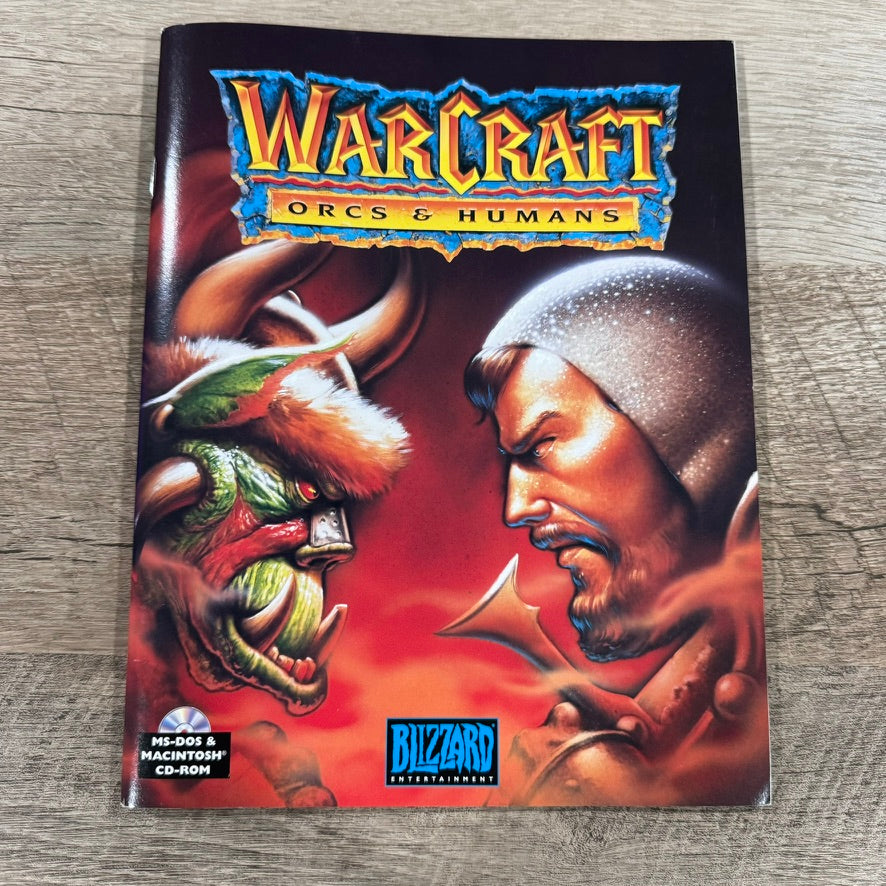 WarCraft: Orcs & Humans (Blizzard PC, 1996) CD-ROM BIG BOX 📦 PC Game