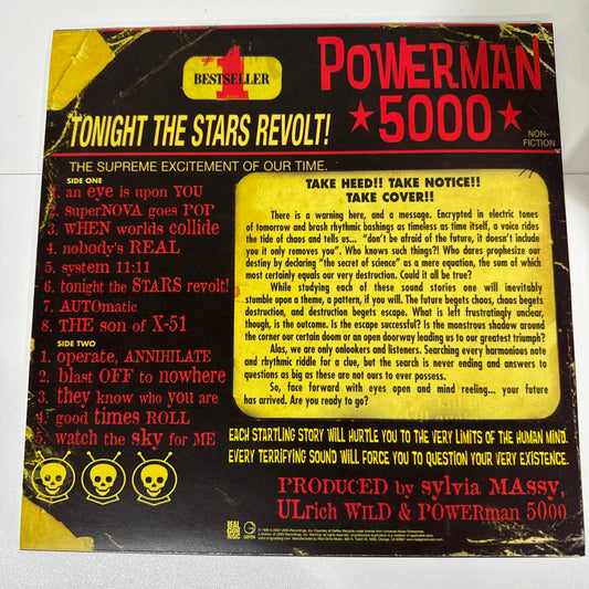Tonight the Stars Revolt - Powerman 5000 (LP, 2022) LIMITED COKE BOTTLE/YELLOW