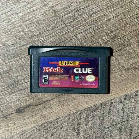 Battleship / Risk / Clue (Nintendo GameBoy Advance, GBA)
