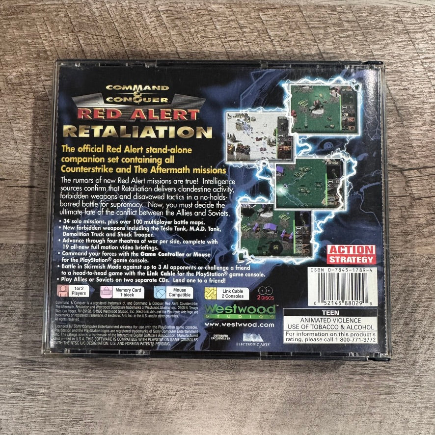 Command & Conquer: Red Alert Retaliation (Sony PlayStation, PS1 1998) Complete!