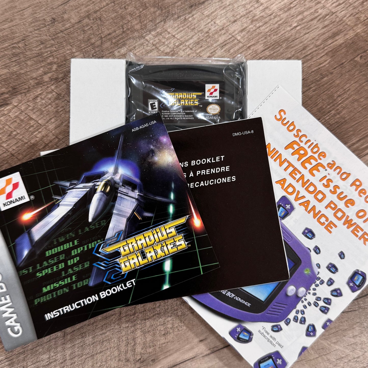Gradius Galaxies (Nintendo GameBoy Advance, GBA)