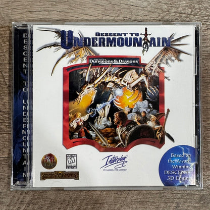 Descent to Undermountain D&D Big Box PC Forgotten Realms CIB W/ Manual Inserts