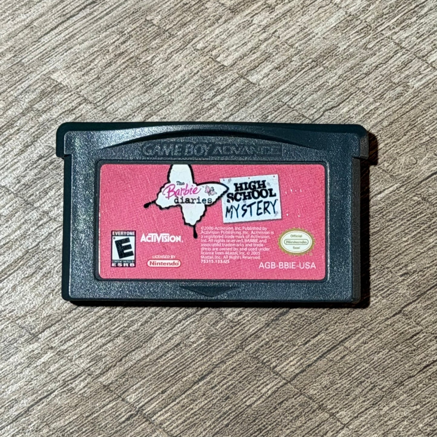 The Barbie Dairies: High School Mystery (Nintendo GameBoy Advance, GBA)