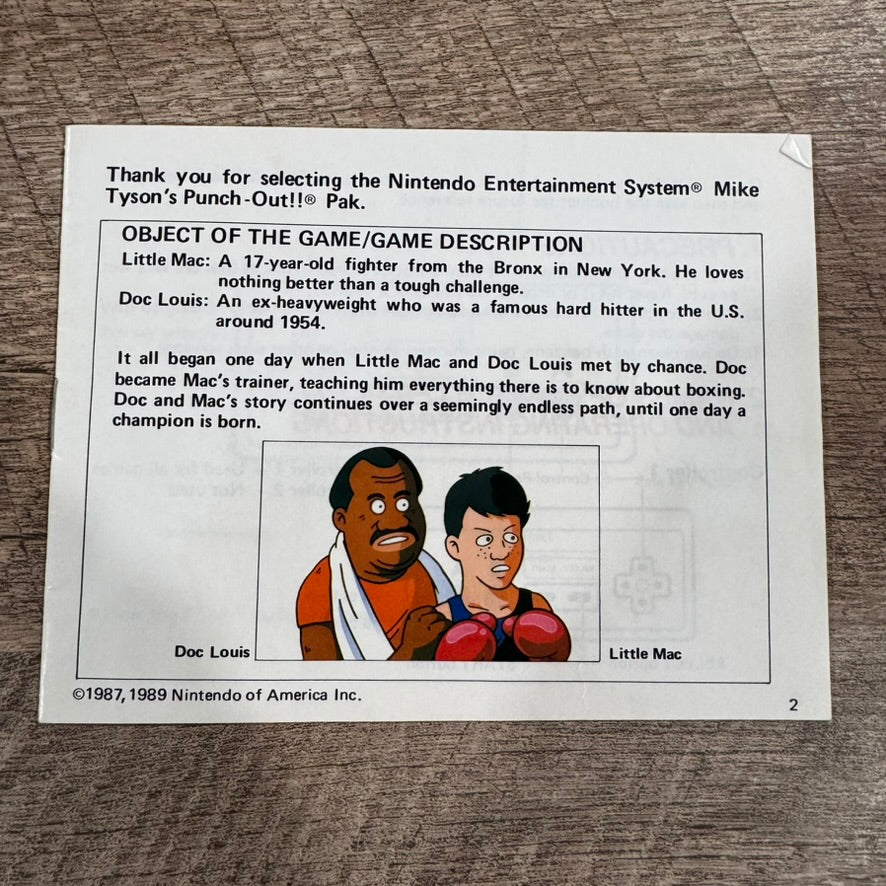 Mike Tyson's Punch-Out (Nintendo NES, 1987) Complete W/ Nice Box & Mint Cart!