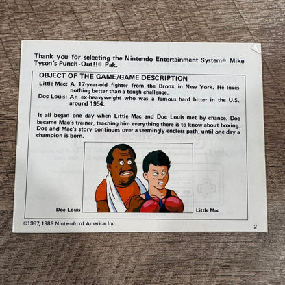 Mike Tyson's Punch-Out (Nintendo NES, 1987) Complete W/ Nice Box & Mint Cart!