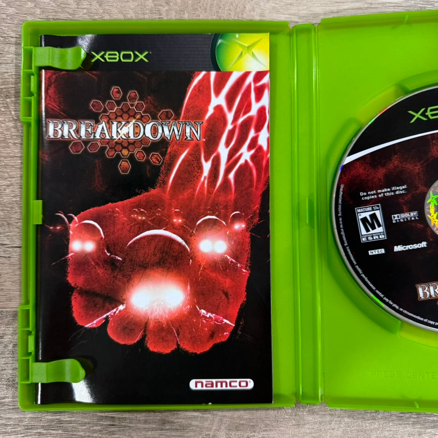 Breakdown (Microsoft Xbox Original, 2004) CIB & Very Good Condition!🧽