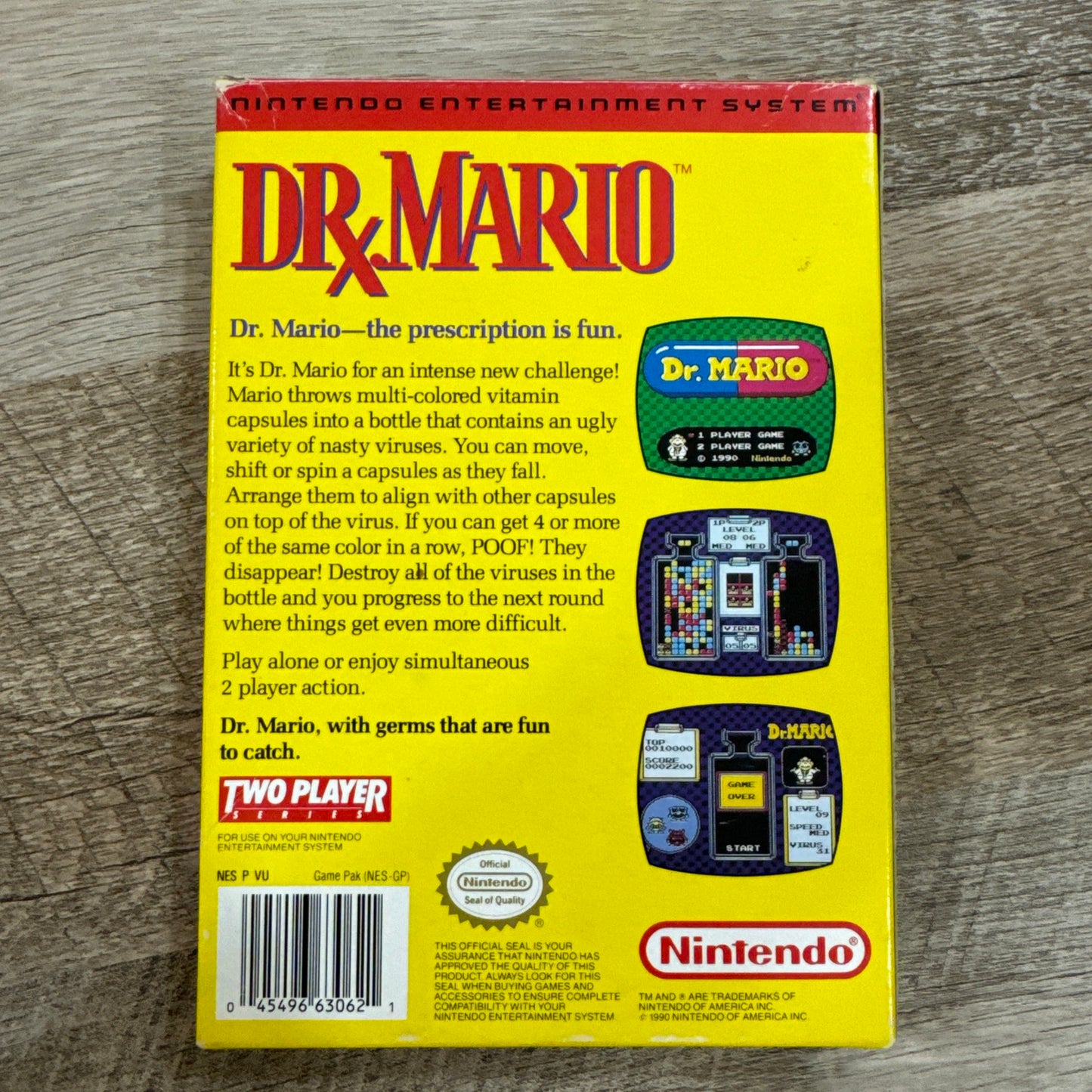 Dr. Mario - NES (Nintendo Entertainment System, 1990) CIB & Very Clean🔥