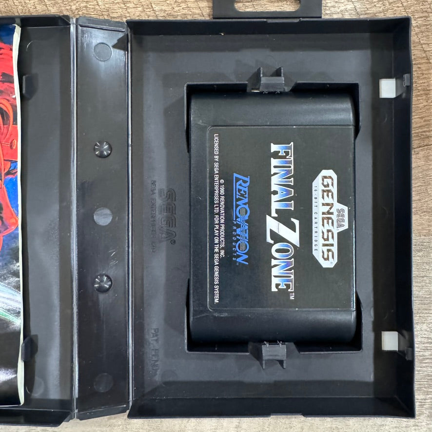 Final Zone (Sega Genesis, 1990) CIB & Clean! W/ Crispy Manual, Cart, Art & Case!