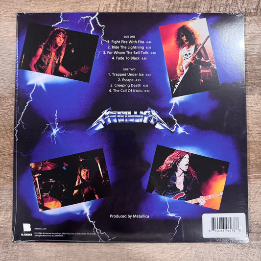 Metallica Ride The Lightning BLUE SPLATTER 40th Anniversary LP Sealed