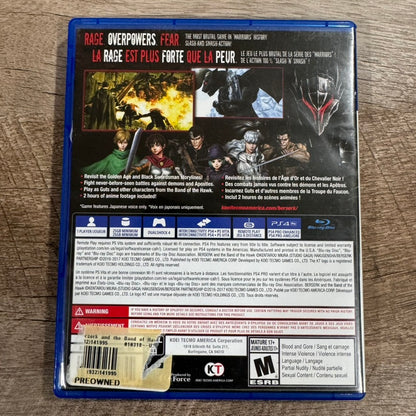 Berserk and The Band of The Hawk (Sony PlayStation 4, PS4 2017) CIB & MINT!