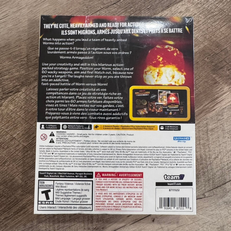 Worms Armageddon: Anniversary Edition (Sony Playstation 5, PS5)