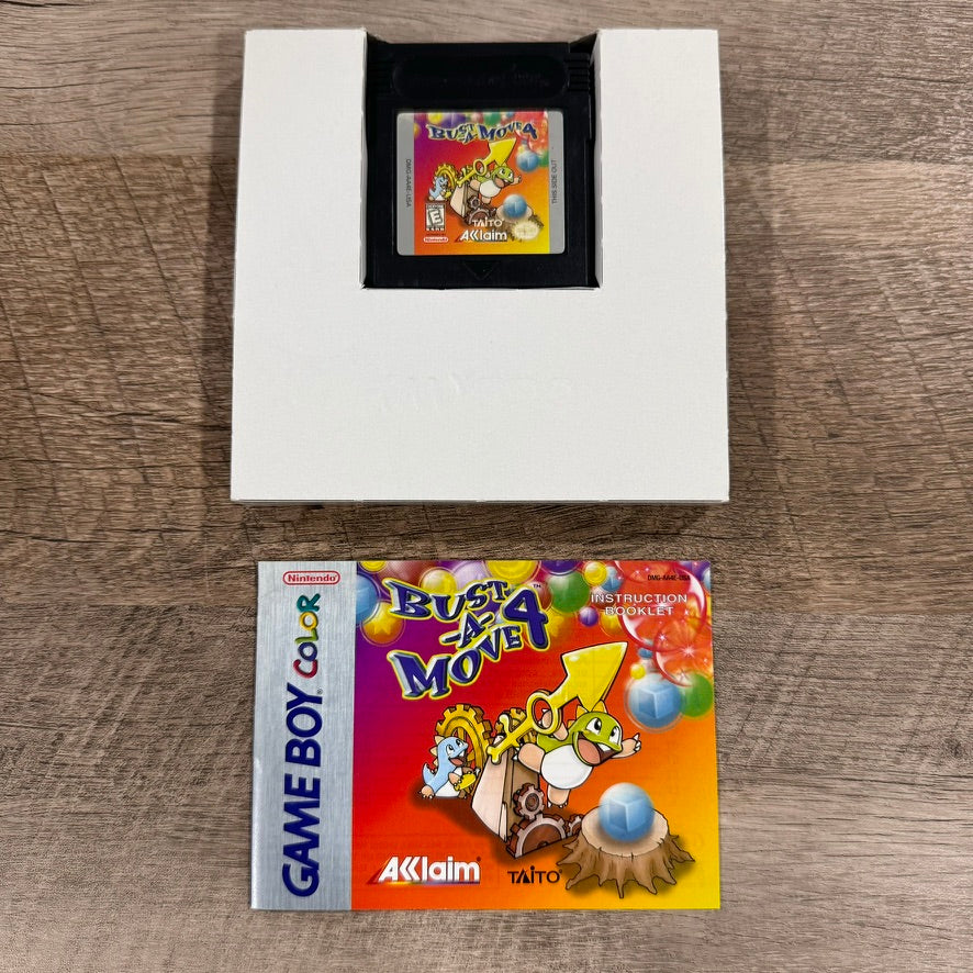 Bust-A-Move 4 (Nintendo Game Boy Color, GBC 1998) CIB W/ Manual & Nice Copy!