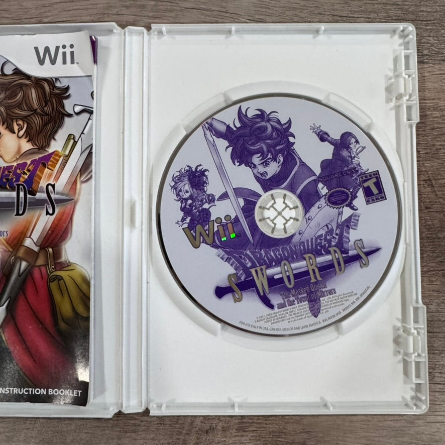 Dragon Quest Swords: The Masked Queen (Nintendo Wii, 2008) CIB MINTY Disc + Reg!