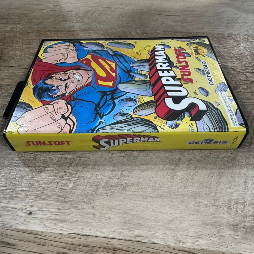 Superman (Sega Genesis, 1992) Sun Soft Complete W/ NM Manual, Cart & Art!