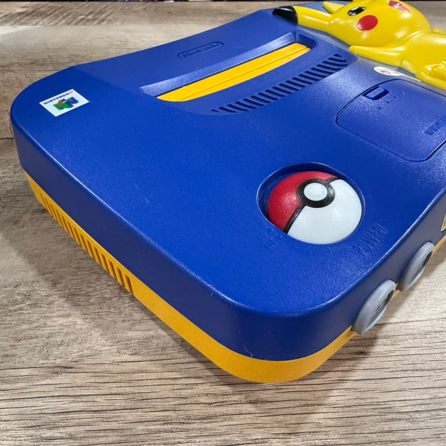Pikachu Edition Nintendo 64 (NUS-101-USA) Beautifully Clean & MINTY SYSTEM!