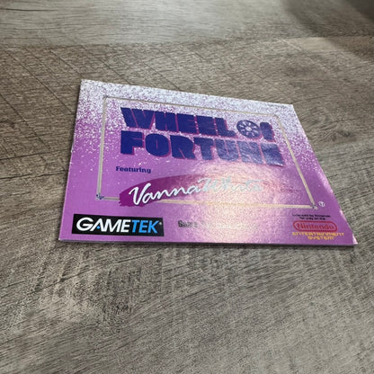Wheel of Fortune: Featuring Vanna White (Nintendo, NES 1992) W/ Box & Manual!