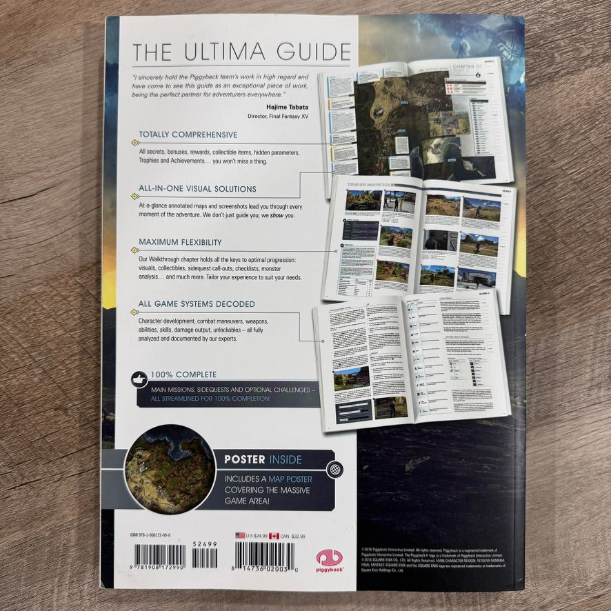 Final Fantasy XV The Complete Official Guide by Piggyback Poster Missing Read