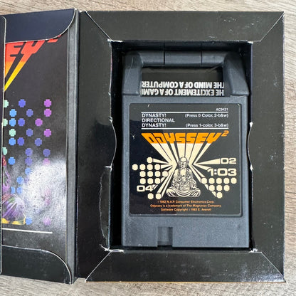 Dynasty! (Magnavox Odyssey 2, 1979) CIB W/ Cart, Manual+ & Clean Box!