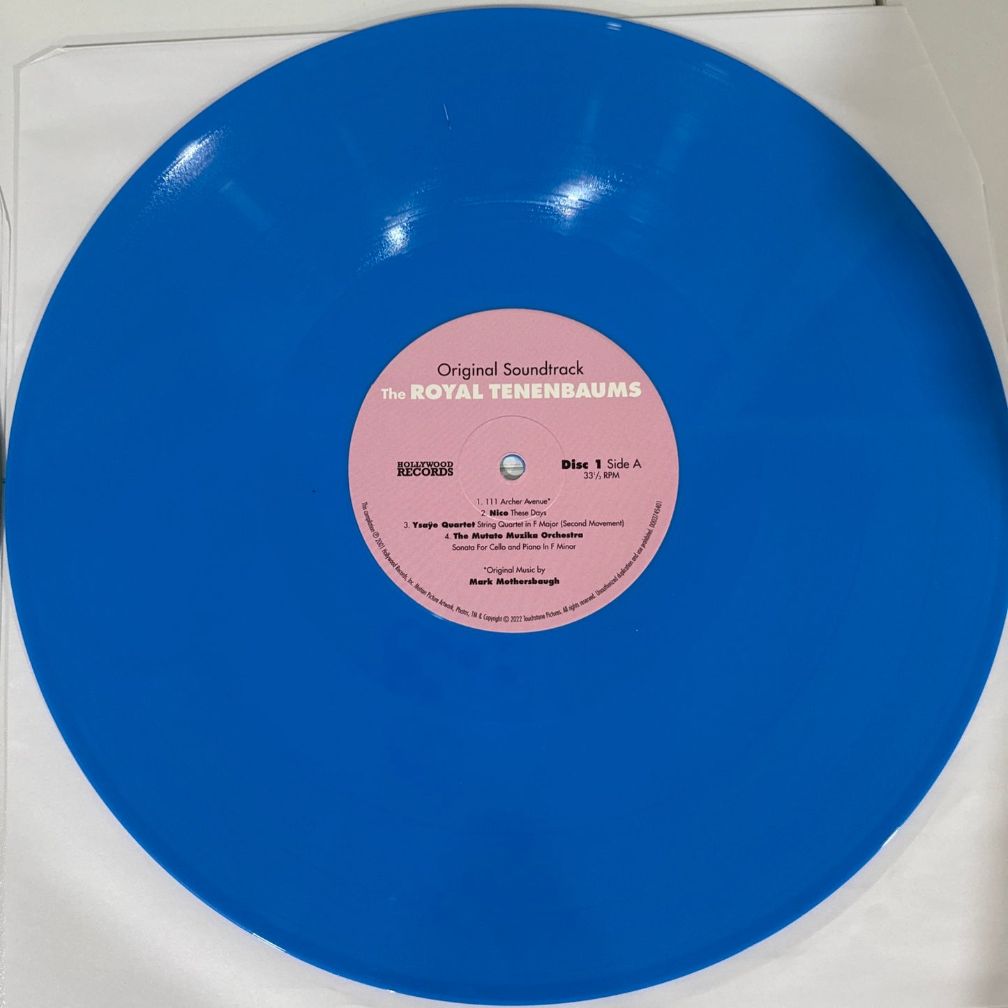 The Royal Tenenbaums Original Soundtrack Sky Blue & Olive Green Vinyl Record RSD