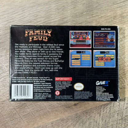 Family Feud (Super Nintendo, SNES)