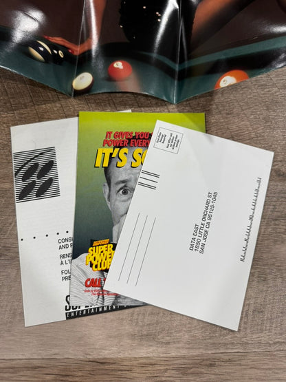 Side Pocket (Super Nintendo, SNES 1994) Complete W/ Beautiful Box & Poster!
