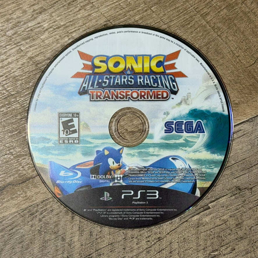 Sonic & All-Stars Racing Transformed (Sony Playstation 3, PS3)