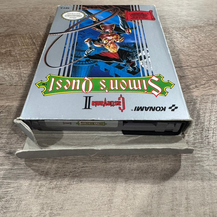 Castlevania II 2 Simon's Quest (Nintendo NES, 1988) W/ Nice Box & MINT CART!