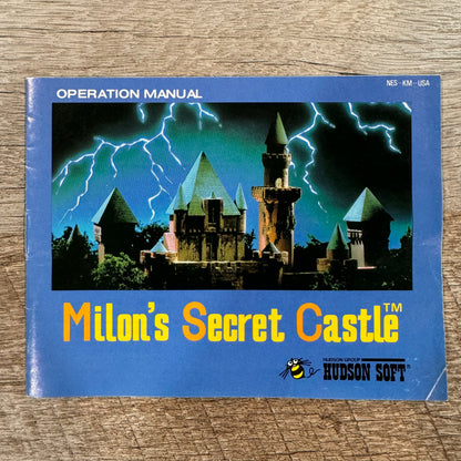 Milon's Secret Castle (Nintendo NES 1987) Authentic Box, Manual & Game🔥Crispy🔥