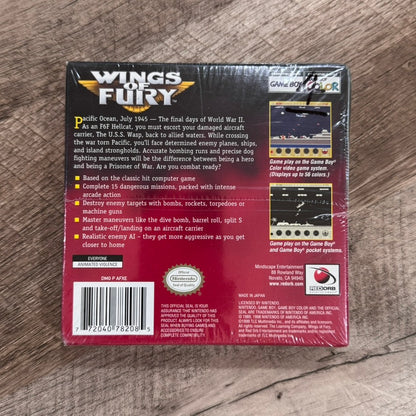 Wings of Fury (Nintendo GameBoy Color, GBC)