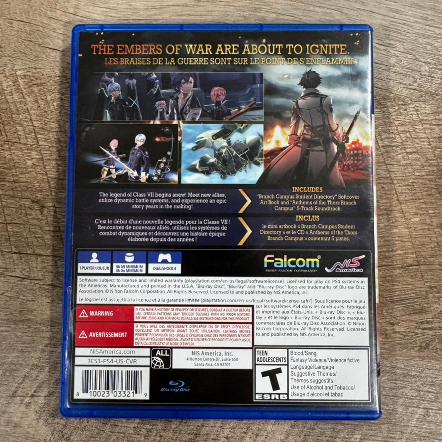 LOH Trails of Cold Steel III 3 Early Enrollment Edition (PS4) FULLY CIB & MINT!