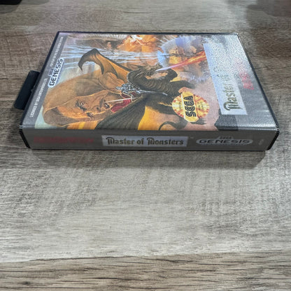 Master of Monsters (Sega Genesis, 1991) W/ NEAR MINT Case, Cart & Art! Beauty!