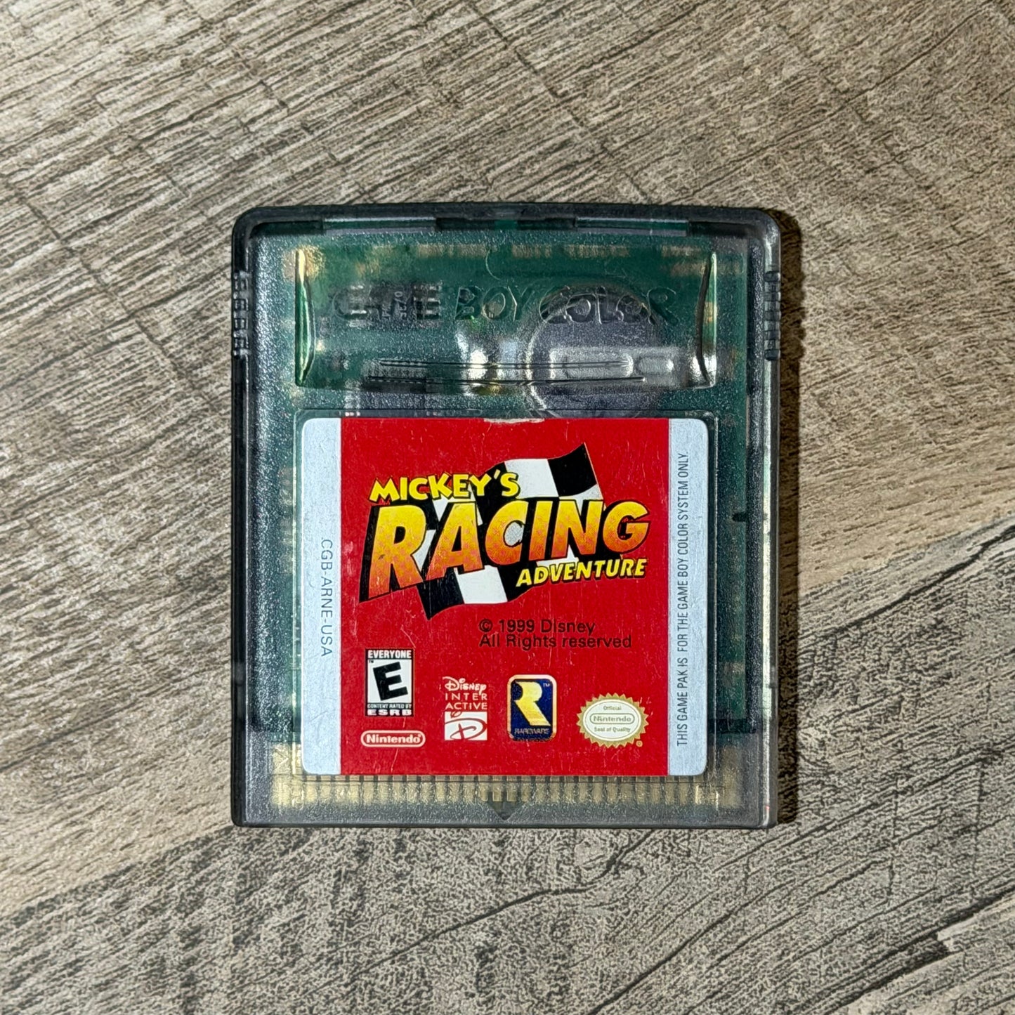Mickey's Racing Adventure (Nintendo GameBoy Color, GBC)