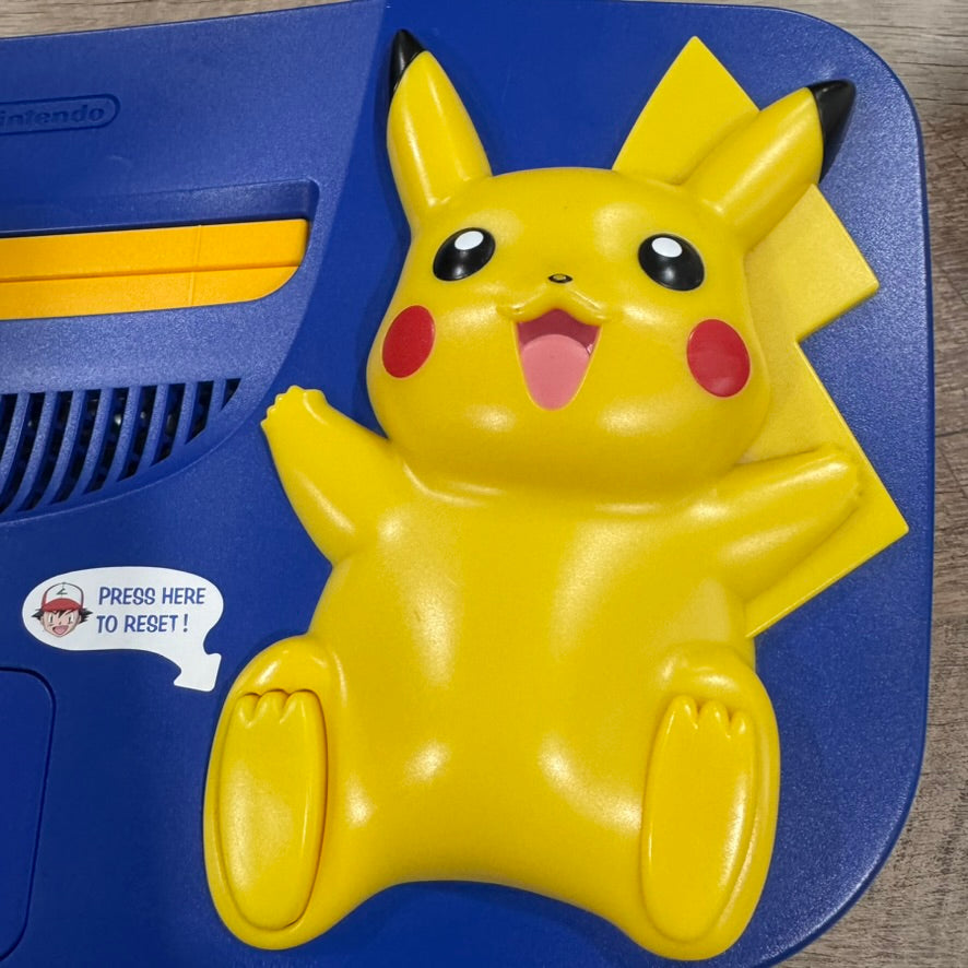 Pikachu Edition Nintendo 64 (NUS-101-USA) Beautifully Clean & MINTY SYSTEM!