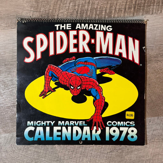 The Amazing Spiderman 1978 Mighty Marvel Comics Calendar