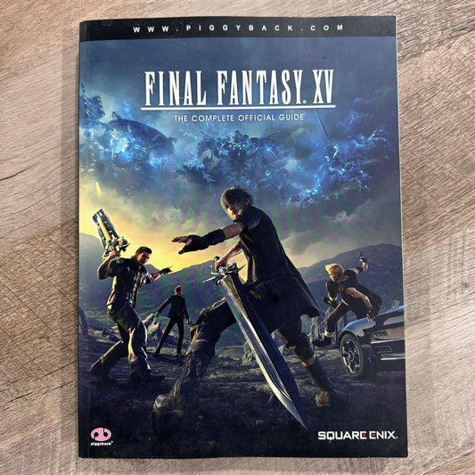 Final Fantasy XV The Complete Official Guide by Piggyback Poster Missing Read