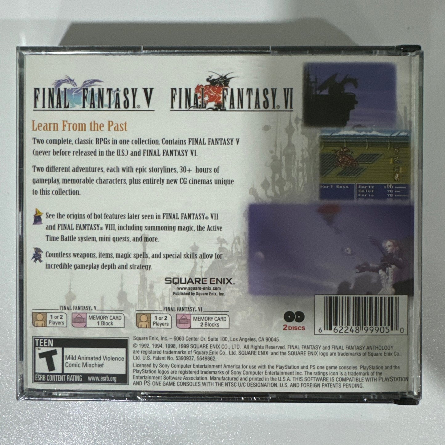 Final Fantasy Anthology (Sony PlayStation 1, 1999) BRAND NEW SEALED