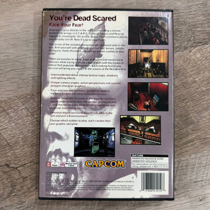 Resident Evil (Sony PlayStation, PS1 1996) Long Box CIB W/ Manual & Reg. Card!🔥